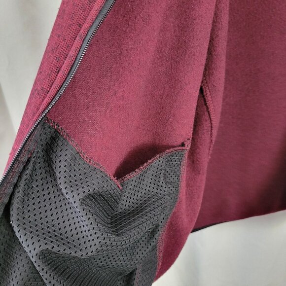 Lee XXL Regular Fit Men's Zip Up Jacket long sleeves 2XK Marled red/black pocket - Picture 7 of 10